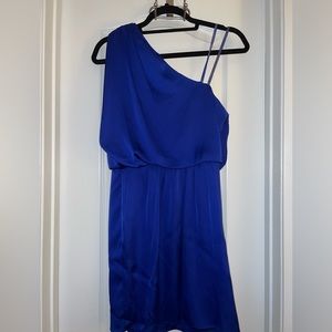 Satin One Shoulder Cocktail Dress